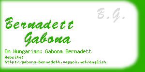 bernadett gabona business card